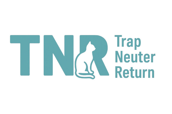 TNRのイメージ画像。Trap(捕獲)Neuter(不妊・去勢手術)Return(元の場所へ戻す)