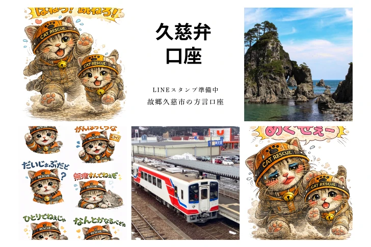 キャットレスキュー猫の鈴の活動拠点である岩手県久慈市の方言講座