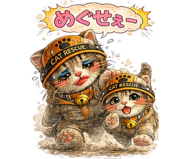 LINEスタンプ【久慈弁ねこレスキュー】の久慈の方言「めぐせぇ～」